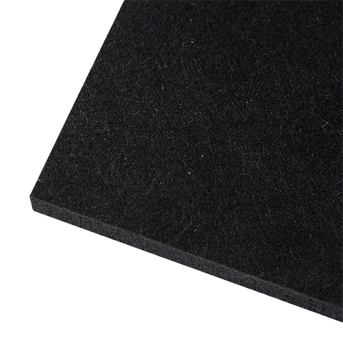 Black fiberglass ceiling panels