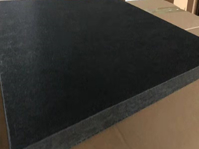 Black fiberglass ceiling panels