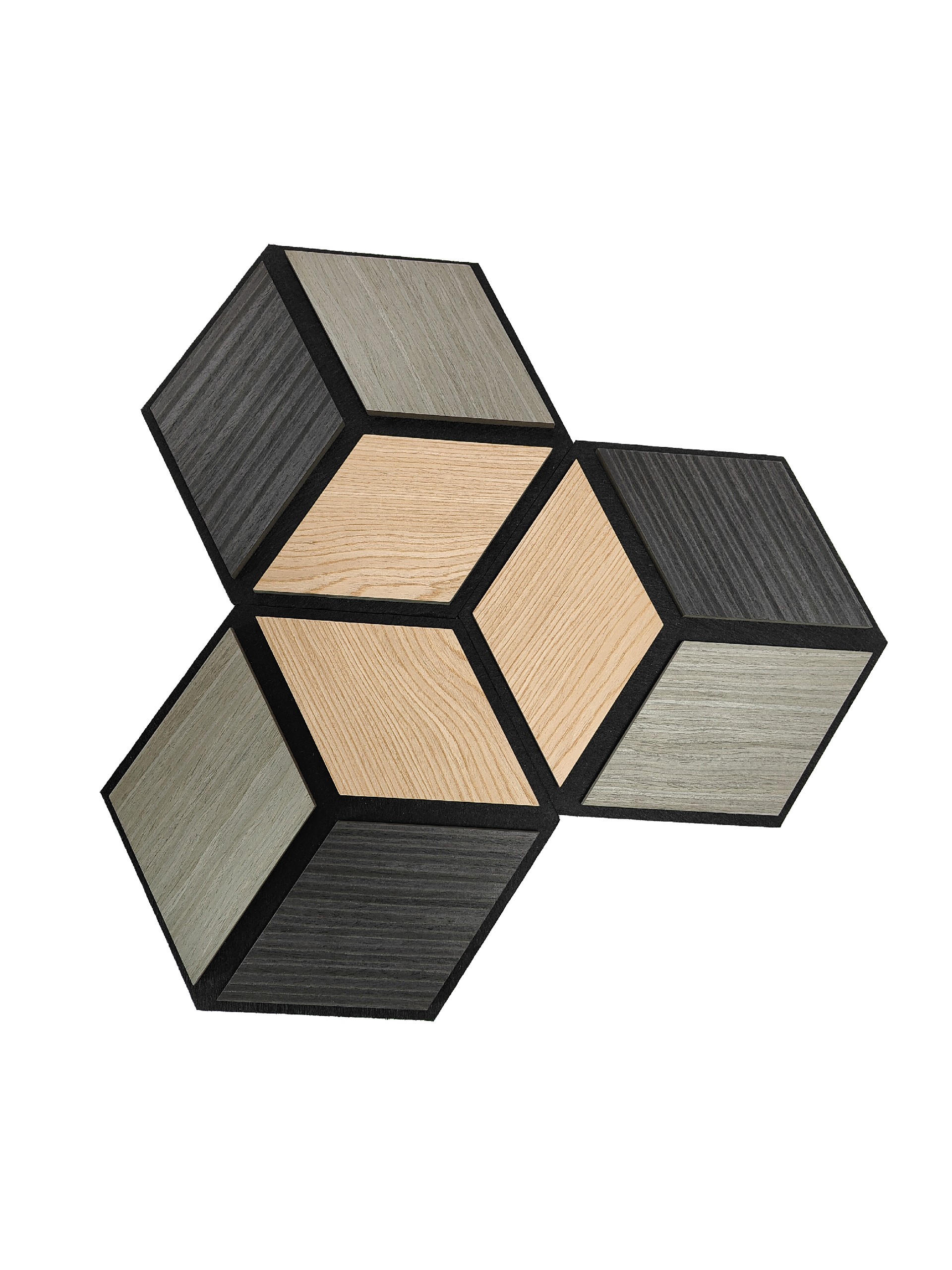 Wholesale Modern Hexagon Polyester Grille Sound-Absorbing Panel New Indoor Veneer Finish for Hotels and Halls