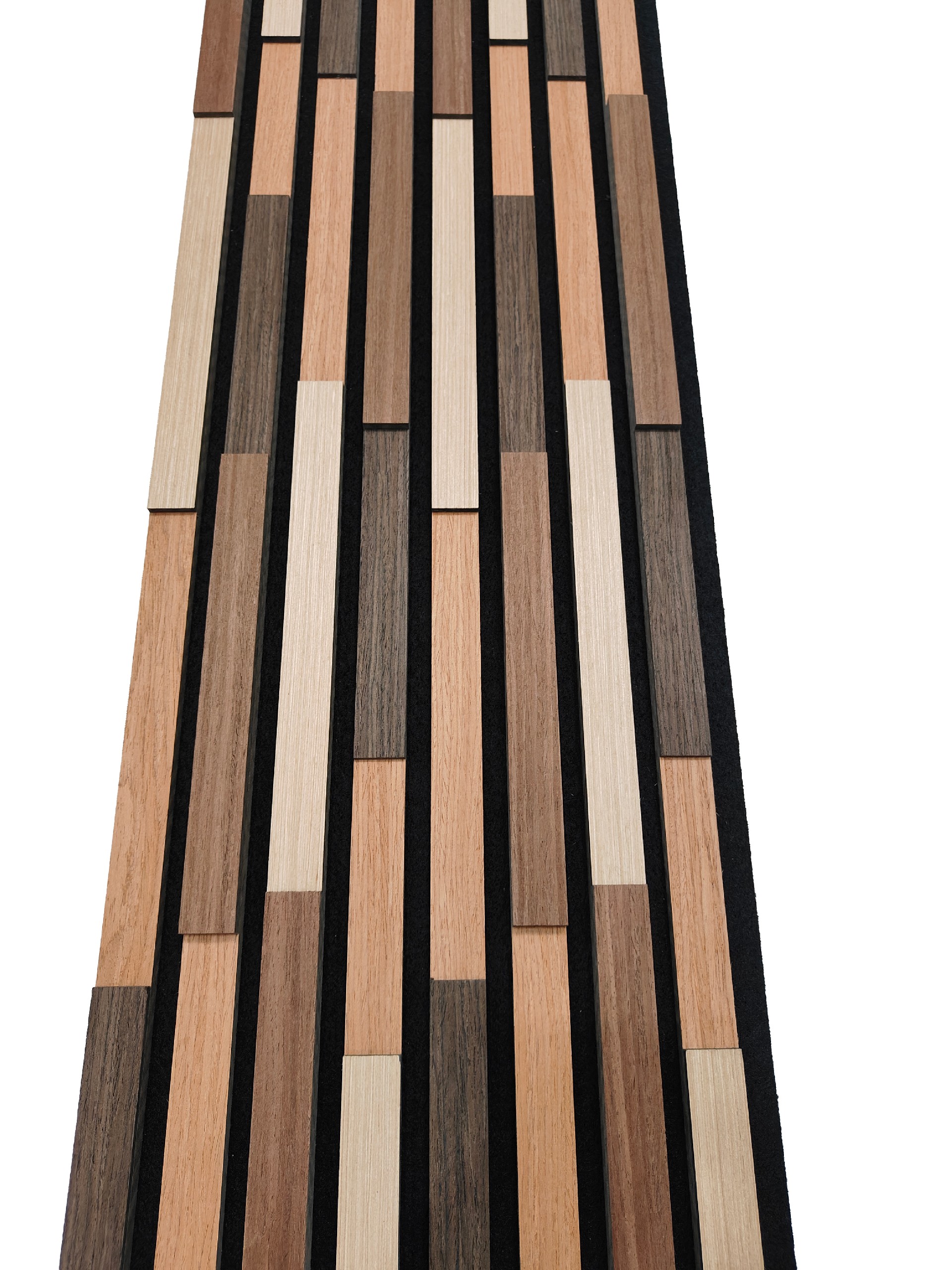 Modern Design Indoor PET Grille Sound-Absorbing Panel Wood Grain Simulation Technology Acoustic Panels Hall Polyester Material
