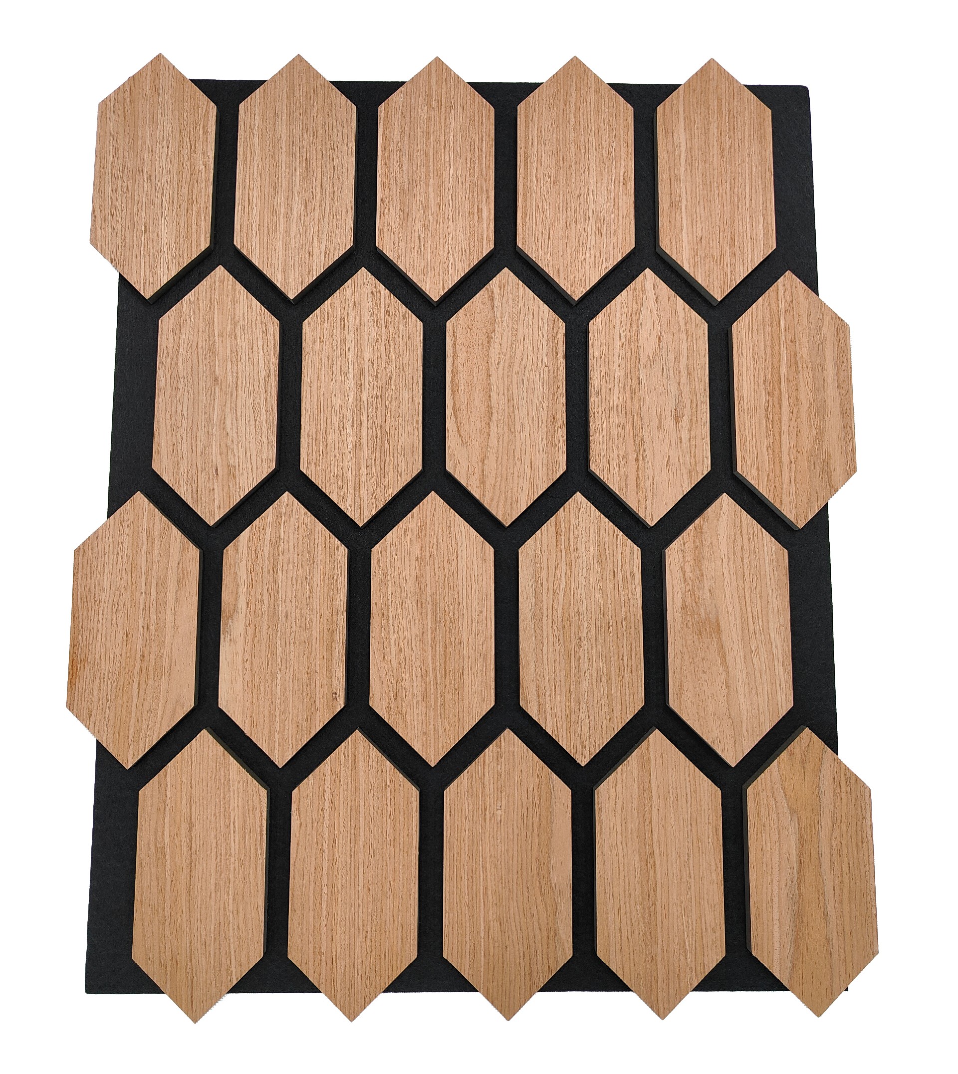 Modern Design Indoor PET Grille Sound-Absorbing Panel Wood Grain Simulation Technology Acoustic Panels Hall Polyester Material