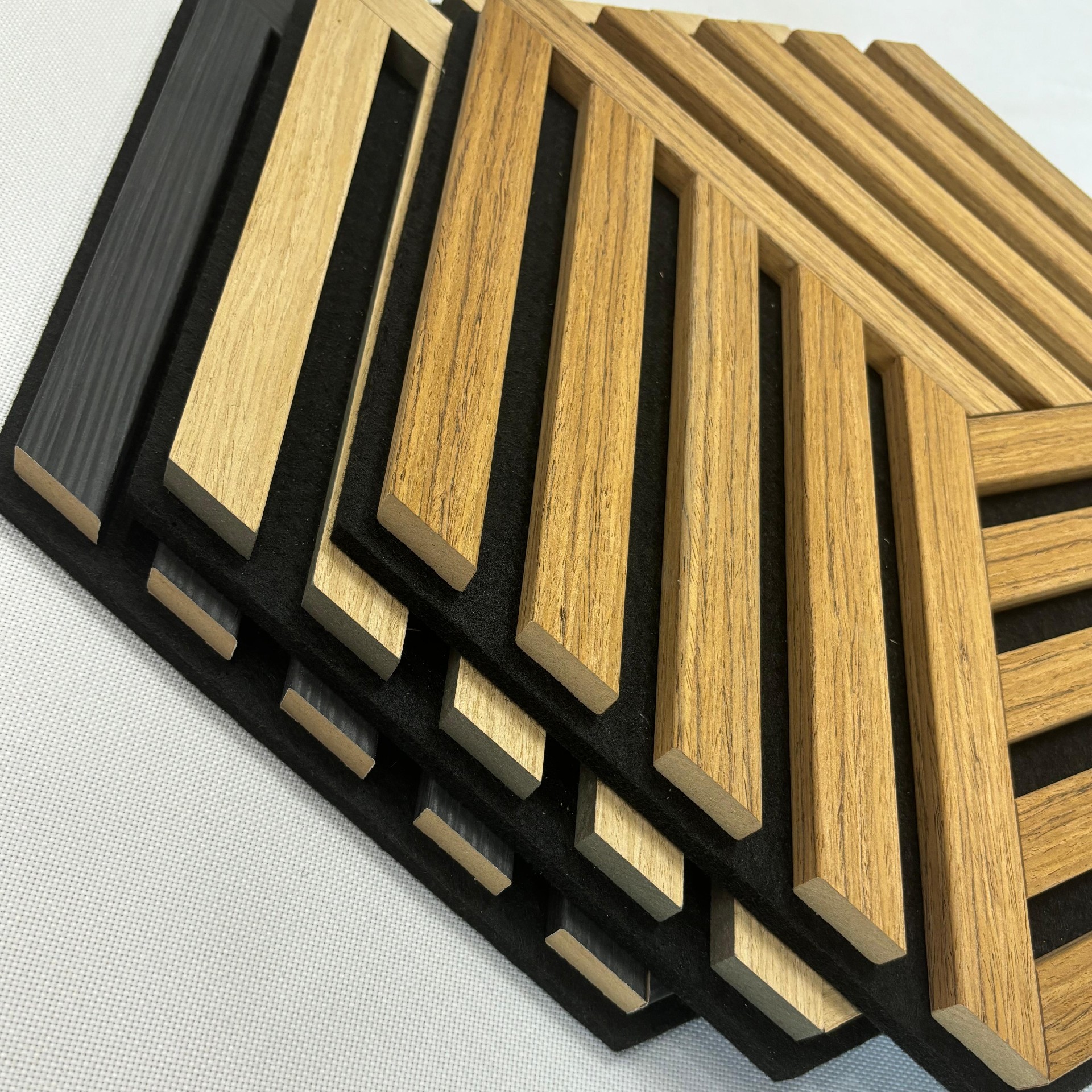 Modern Design Hexagon Acoustic Wall Panel Self-Adhesive 3D Wood Veneer for Soundproof Apartment Sound Advantage