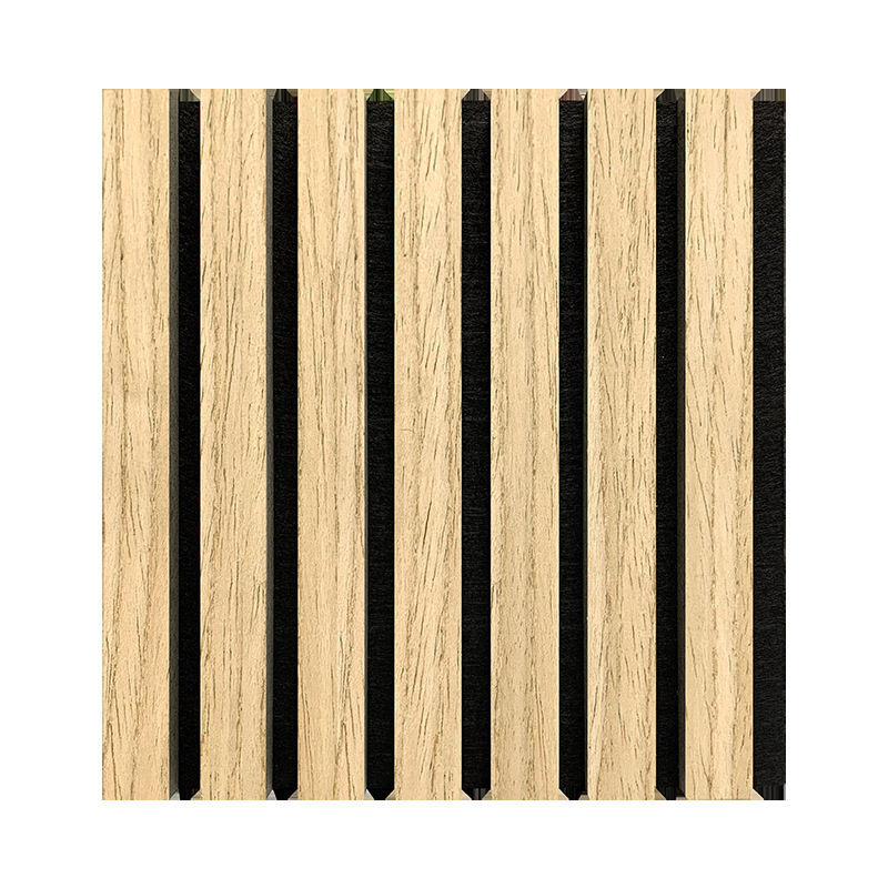 Wholesale Environmentally Friendly Concave Convex Grille Panels Polyester Fiber Wooden Strips For Sound-Absorbing Panels