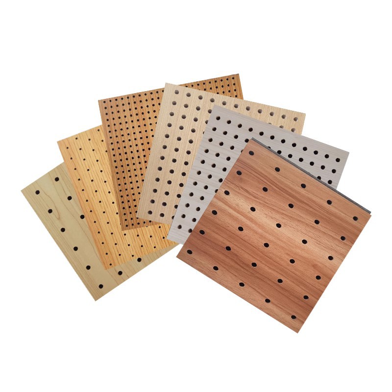 Perforated Wooden Sound Absorbing Board Meeting Room Wall Ceiling School Recording Studio Soundproofing Board