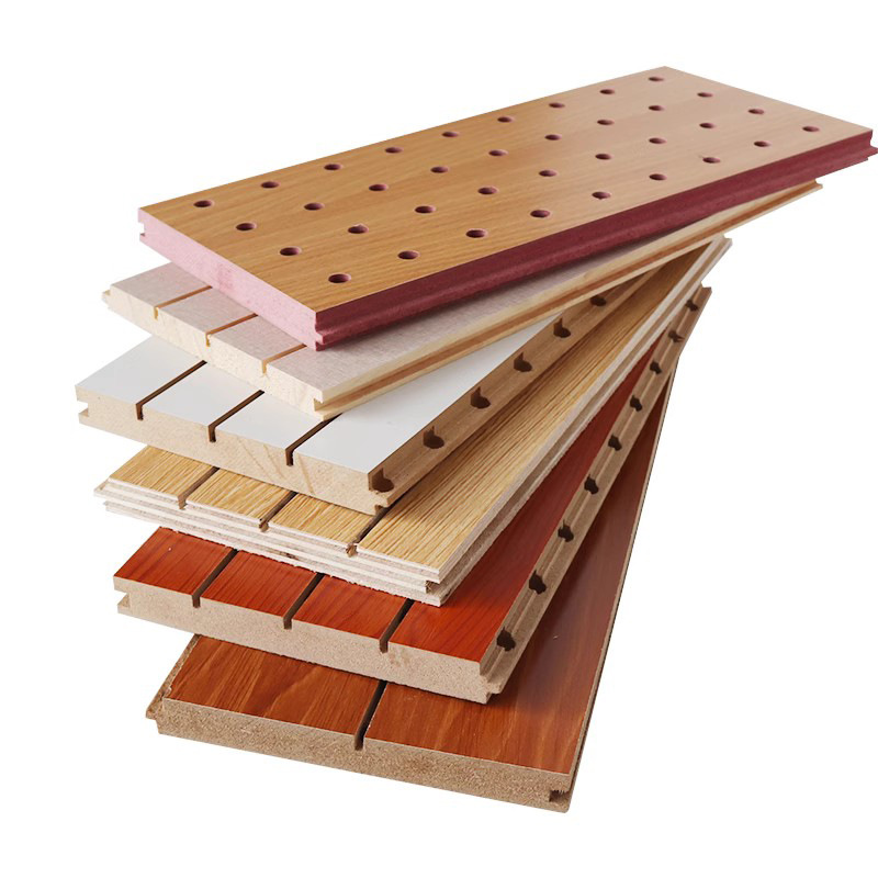 Perforated Wooden Sound Absorbing Board Meeting Room Wall Ceiling School Recording Studio Soundproofing Board