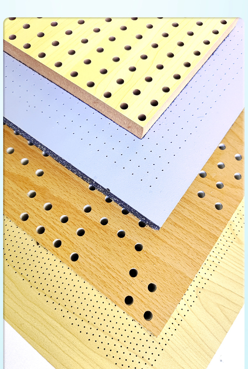 Library Sports Hall Flame Retardant Perforated Wooden Silencer Board Recording Studio Wall Decoration Sound-Absorbing Board