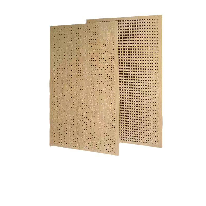 Manufacturers Wooden Sound Absorbing Board Slot Wood Perforated Flame Retardant School Meeting Room Sound Absorbing Board