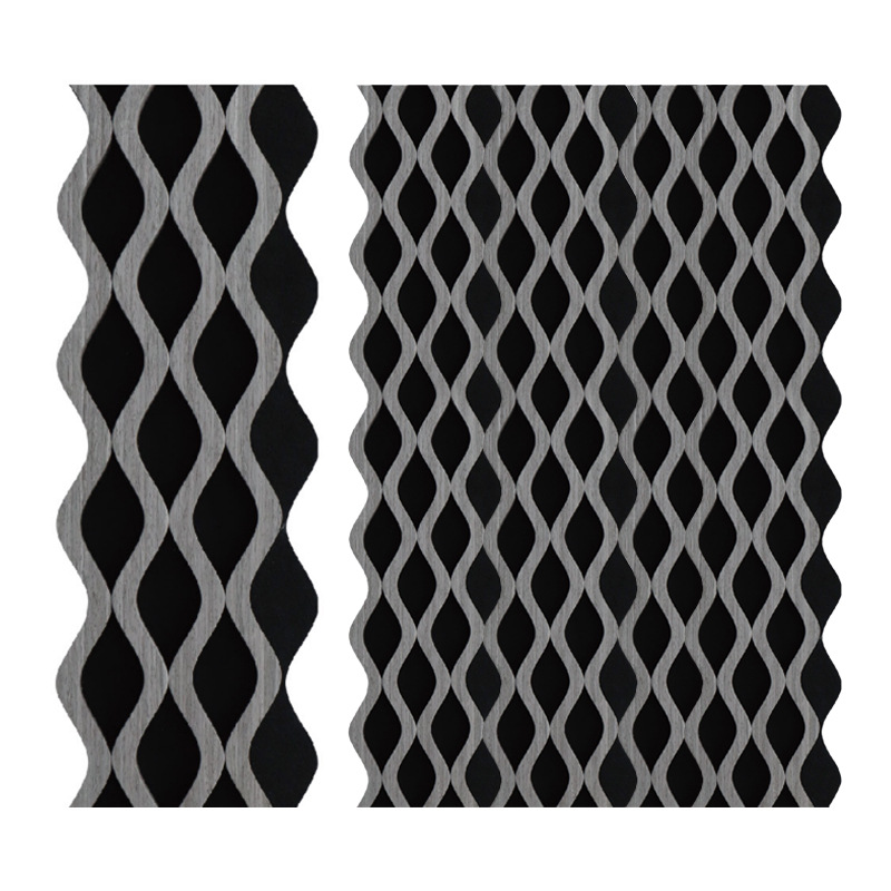 Special-Shaped Grille Wood Strip Wall Decoration Sound-Absorbing Panel Made Durable Polyester Fiber Acoustic Panels Home Office